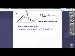 Review For Geometry Test on Chapter 1