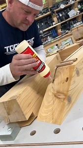 Now to glue up these knee braces with some @titebondproducts 1 on the @barth_maschinenbau workbench and some @bora_tool clamps on top | The Dusty Lumber Co.