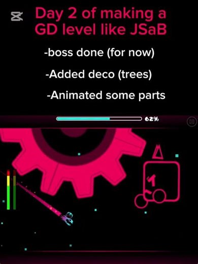 Day 2 :D #gd #geometrydash #jsab #justshapesandbeats #level #gdlevels