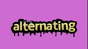 Pink screen animation video written ALTERNATING Stock Video