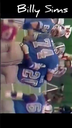 BILLY Sims a LIONS Legend 💯🏈
