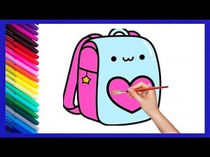 How To Draw A Backpack Step By Step 🎒 Backpack Drawing Easy
