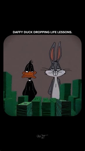 DAFFY DUCK DROPPING LIFE LESSONS. #motivation #money #bugsbunny #daffyduck #shorts