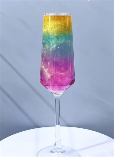 How to make multi colored drinks #juiceconcentrate #cocktail