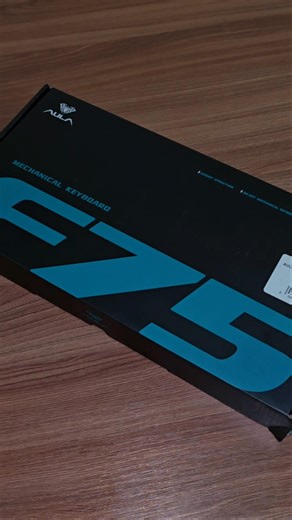 Aula F75 dark blue orange #unboxing #unpacking #keyboard