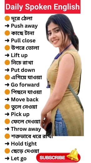 Learn 10 Powerful Bengali Words with English Meanings 🔥 #shorts #spokenenglish #subscribe #education