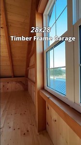 The garage of your dreams ✨ 28x28 Timber Frame