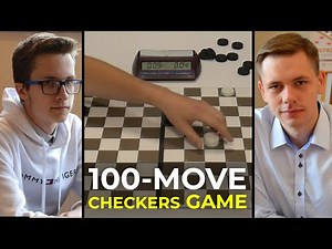 Epic 100-Move Checkers Match for the National Title!