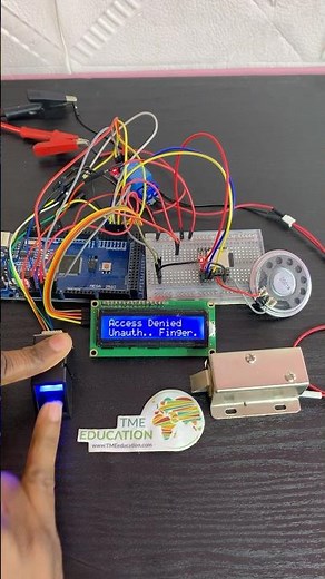 Home Automation with Arduino using Fingerprint Scanner, Solenoid Door Lock #arduino #engineering