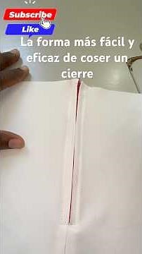 La forma más fácil y eficaz de coser un cierre. # costura #cierre #cremallera