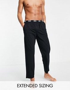 ASOS DESIGN lounge pajama bottoms in black | ASOS