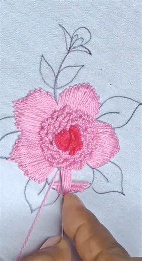 10K views · 63 reactions | Super Easy Hand Embroidery Flower Work | Trendy Sewing | Facebook