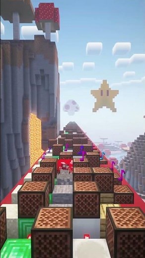 🍄🎵 Mario Theme #noteblock #mario
