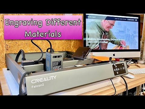 Testing the Creality Falcon2 22w Laser on Different Materials: Laser Engraving Experiment