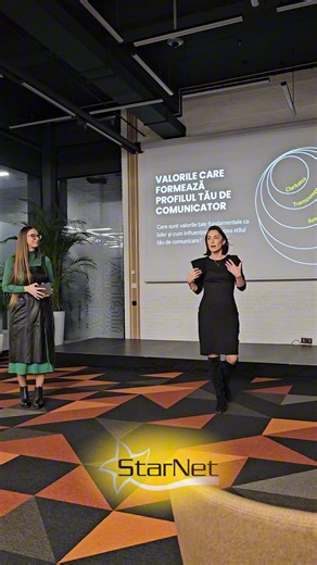 Recent, StarNet Grup a găzduit un training excepțional despre comunicarea cu impact, întitulat „Spune lucrurilor pe nume!” Acest program a fost realizat sub îndrumarea Ingăi Trubca, Director HR StarNet Grup, și cu sprijinul special al invitatei noastre, Mariana Balan, trainer certificat și Career Coach cu o vastă experiență în domeniu. Pe parcursul sesiunilor interactive, participanții au descoperit: ✅ Cum să-și exprime gândurile și emoțiile cu claritate și încredere; Momente memorabile ale trai