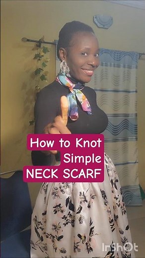 Learn How to tie Elegant Neck Scarf. #diy #scarf