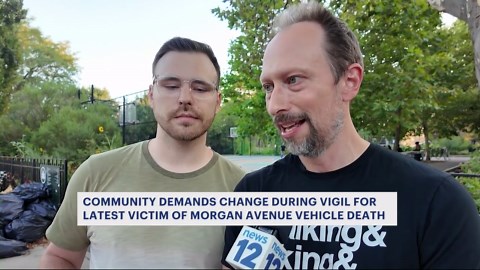 Bushwick residents, local organizations hold vigil to bring attention to dangerous road