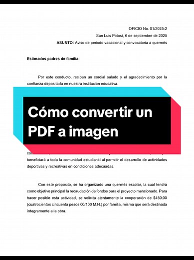 Cómo convertir un PDF a imagen fácilmente