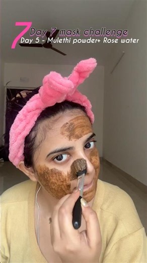 Mulethi (licorice) and rose water mask