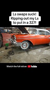 18K views · 126 reactions | Sometimes you just gotta un-swap the LS swap and put a 327 hot rod engine back in. Watch the full vid! | Casey Thomas | Facebook