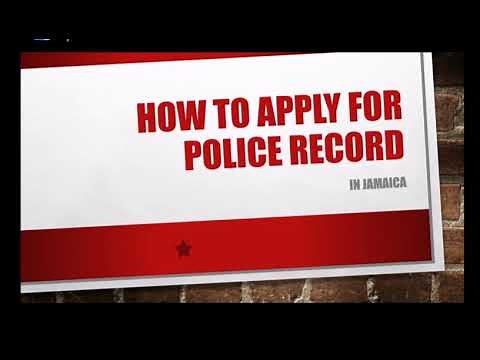 How To Apply For Police Record in Jamaica
