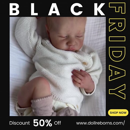 Holiday magic starts in the studio ✨ Watch how each reborn baby is handcrafted with care — from sculpting, painting, to the final soft touch. This Black Friday, bring home a baby made with love.   Black Friday Offers: ✔ Free Shipping on Orders $199+ ✔ Extra 15% Off — CODE: BFCM15 Don’t wait — the sweetest babies and the biggest savings of the year are here.  | Dollreborns | Facebook