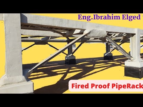 fired proofing steel structure (Pipe rack)