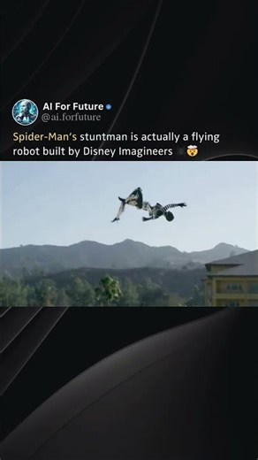 Spider-Man’s stuntman is actually a flying robot built by Disney Imagineers 🕷️🤯