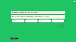 What does the root infer mean in the word inferior?After the ... | Filo