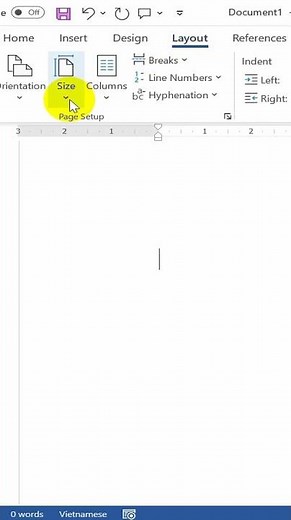 How to select A5 paper size on Word