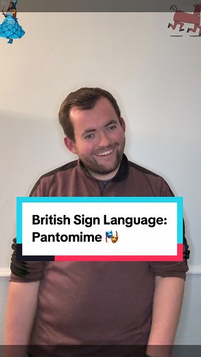 Today’s British Sign Language sign? ✨ Today’s sign is: #Pantomime #🎭 ! Curious to learn more? I share a new BSL sign every day – perfect for beginners, learners, and sign lovers! #panto #funny 🔍 P.S. I’m from the South of the UK, so some signs might be regional! Let’s celebrate language and inclusion together 💬💙 #BritishSignLanguage | The Deaf Chef
