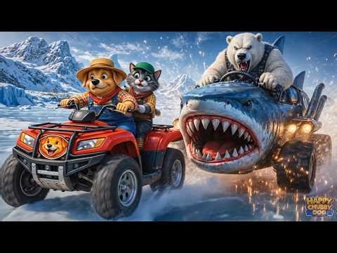 Animated cartoon | Tony the Dog vs Shark Car & Polar Bear Chase on the Glacier | Epic Action