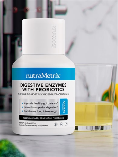 Support your gut with nutraMetrix Isotonix® Digestive Enzymes with Probiotics — now 15% OFF. Feel your best and conquer the year ahead! #nutraMetrix #BeUnstoppable #digestiveenzymes #digestivesystem #digestivehealth #healthylifestyle #wellness