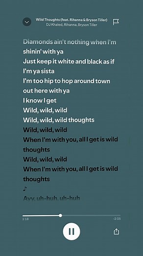 Wild Thoughts by DJ Khaled ft. Rihanna & Bryson Tiller | Lyric Video