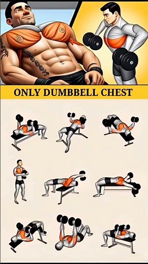 🔥 Only Dumbbell Chest Workout | Build Bigger Chest at Home 🏋️‍♂️ | No Machine Needed
