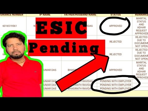 Esic Pending For Approval