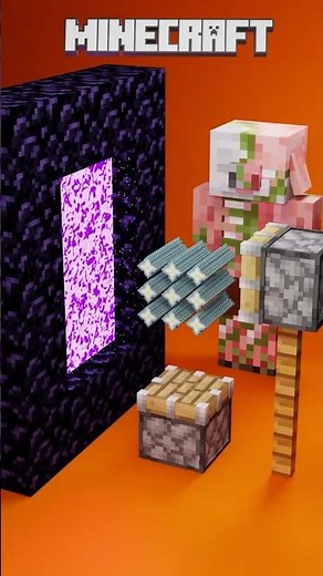 Minecraft Vs Real Life in the Nether🔥#blender #minecraft #3dart #3danimation #satisfying