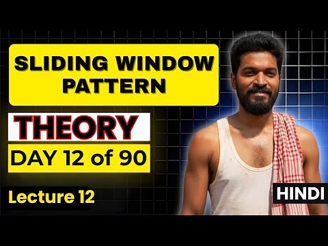 Day 12/90 |⚡Sliding Window Theory (Fixed + Dynamic Window) | DSA Patterns #dsa