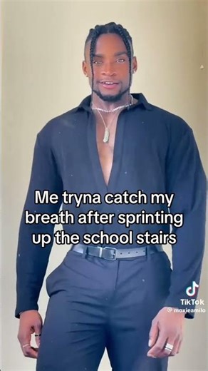 Trying to catch ur breath after running up stairs be like😩 #funny #shorts #viral #trending #school