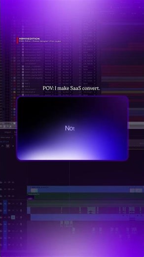 POV: I Make SaaS Convert | Clean Motion Graphics in After Effects #shorts