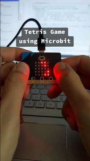 Retro Tetris Game via BBC Microbit https://linktr.ee/excellentarts #retrogame #tetris #microbit