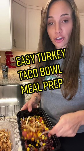 Easy Turkey Taco Bowl Meal Prep