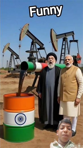 Oil Barral chaos! 😱 Trump V/S khamanei / modi & xi Run Away / Ai funny video #shorts