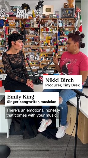 NPR Music on Instagram: "#tinydesk • @emilykingmusic explains how she channels real emotion without letting it overpower her performance.⁠ ⁠ Tap the link in our bio to watch Emily King's Tiny Desk Concert.⁠ ⁠ Host: @shesnikkibirch • Nikki Birch/NPR⁠ Producer: @alanteserene • Alanté Serene/NPR⁠"