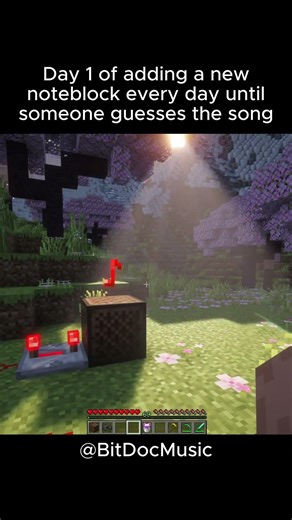Adding 1 note block every day until someone guesses the song