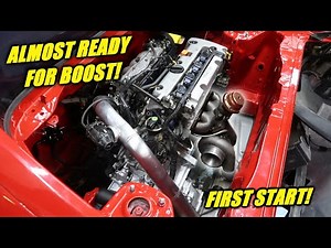 Turbo Kit Installed On The K24 Swapped Mr2!