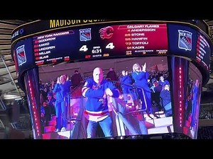 LOUDEST DANCING LARRY AT NY RANGERS GAME