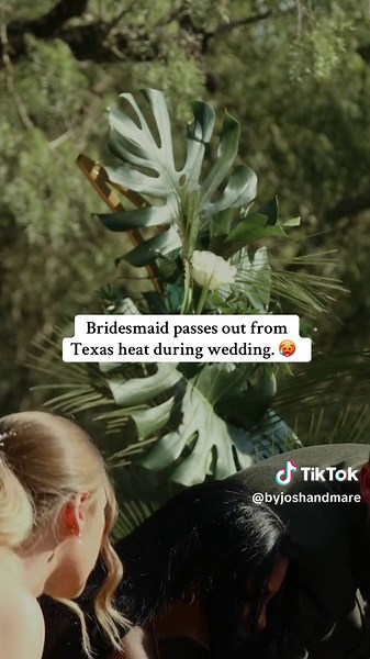 Bridesmaid Passes Out from Texas Heat During Wedding
