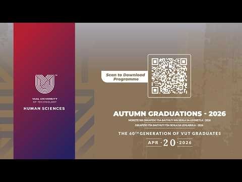 🎓 VUT Graduation 2026 | Human Sciences | 20 April | Session 3 – 17:00