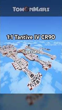 1:1 Tantive IV CR90 Corvette in Minecraft! FULL TOUR #starwars #minecraft